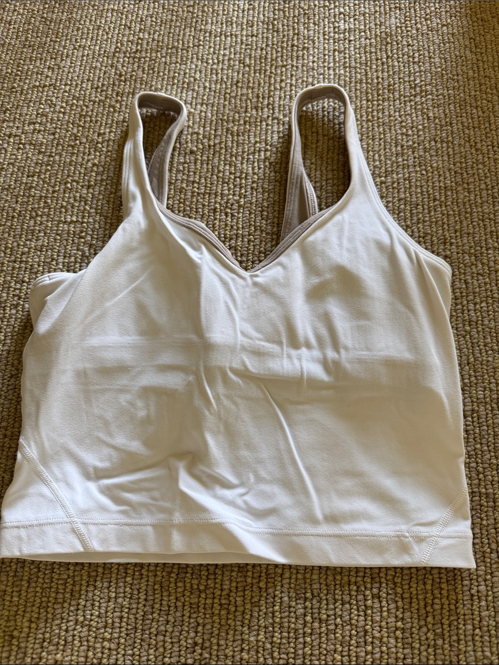 lululemon align tank white- 4 worn once
